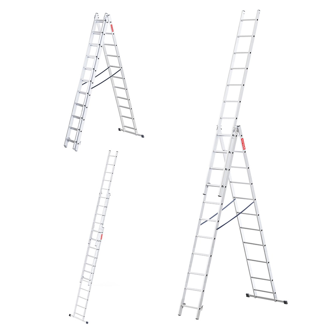 Drabina aluminiowa wielofunkcyjna 3x11 150kg produkt POLSKI